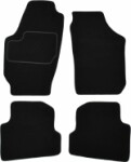 kangasmattosarja, veluuri, väri: musta SKODA FABIA II 12.06-12.14 porrasperä