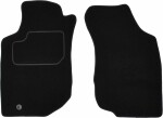 floor mats ( front, velour, 2pc., paint black) TOYOTA HILUX VII 11.04-05.15 pick up