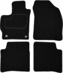 floor mats ( set, velour, 4pc., paint black) TOYOTA PRIUS 01.12- sedan