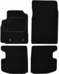 floor mats ( set, velour, 4pc., paint black, 3 miejsca) TOYOTA YARIS 04.99-11.05 sedan
