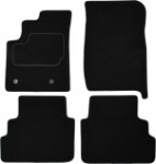 floor mats ( set, velour, 4pc., paint black, 7 seats) TOYOTA AVENSIS VERSO 08.01-11.09 van