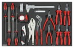 alus tööriistadega, (SFS) pehme sisu, arv tööriistad: 18 tk, tüüp tööriistad: erinevad, suurus vahe: 570x370, ladustamis süsteem: MSS; S10; S13; S14; S15; S7; S8; S9; SWS,