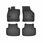 floor mats ( set, rubber, 4pc., paint black) SKODA OCTAVIA III 11.12- hatchback/ combi