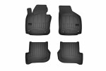 floor mats ( set, rubber, 4pc., paint black) SKODA OCTAVIA II; VW GOLF VI 02.04-05.16 hatchback/ combi