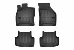 floor mats ( set, rubber, 4pc., paint black) SEAT LEON, LEON SC, LEON ST; VW GOLF VII 08.12- hatchback/ combi