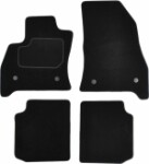 коврик  ( Комплект, велюр, 4шт., цвет черный) FIAT 500L 09.12- седан