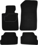 коврик  ( Комплект, велюр, 4шт., цвет черный) BMW 1 (E81) 09.06-09.12 седан
