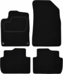 коврик  ( Комплект, велюр, цвет черный) PEUGEOT 407 10.05- coupe