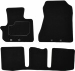 floor mats ( set, velour, 3pc., paint black) TOYOTA IQ 01.09-12.15 sedan