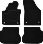 коврик  ( Комплект, велюр, 4шт., цвет черный, 5 сидений) VW CADDY III 03.04-05.15 van