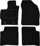 floor mats ( set, velour, 4pc., paint black) TOYOTA PRIUS 06.08- sedan