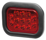 brake light Hella LED ValueFit 12/24V, 164x117mm, 200mm cable, rear light with hat.