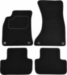 коврик  ( Комплект, велюр, 4шт., цвет черный) AUDI A4 11.07-12.15 комби/ седан