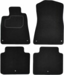 kangasmattosarja, veluuri, 4kpl, väri: musta LEXUS GS 04.05-11.11 porrasperä