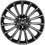 Alloy Wheel MSW 30 Black Full Polish, 17x7.5 5x114.3 ET40 middle hole 73