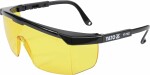 Drošības brilles dzeltenas ar siksniņu