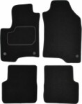 коврик  (Комплект, велюр, 4шт., цвет черный) FIAT PANDA 02.12- седан