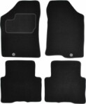 floor mats (set, velour, 4pc., paint black, 5 seats) KIA CARENS III 09.06- van