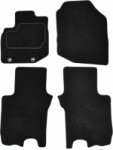 floor mats (set, velour, 4pc., paint black) HONDA JAZZ III 07.08- sedan