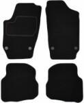 matot (sarja, veluuri, 4kpl., väri musta, facelifting) VW POLO 10.01-11.09 porrasperä