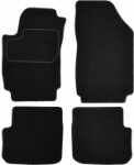 коврик  ( Комплект, велюр, 4шт., цвет черный, 3 для двери) FIAT STILO 10.01-04.07 седан