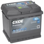аккумулятор Exide Premium EA530 53Ah 540A 207x175x190 -+ EA530