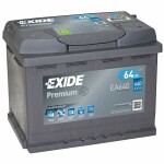 Baterija exide premium ea640 64ah 640a 242x175x190 -+ ea640