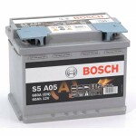 Bilbatteri bosch agm start.stop 60ah 680a (sv) 242x175x190 -+ s5 a05