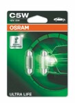 лампы Osram Ultralife C5W 12V 5W SV8,5-8 35mm 2шт 6418ULT