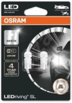 Klaaskand pirn 12V OSRAM LEDriving SL LED W5W T10 W2,1x9,5d 6000K 2tk