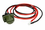 jumper cables (length. 3m, plug NATO; screwdriver adapters ring M10; with nut; with seal, paint: green)