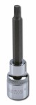 socket spindle (screwdriver head) 1/2", profil SPLINE / XZN M9, type adapters: long, length. 100mm