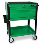 vežimėlis priežiūrai, stalčių skaičius: 2, lentynos 1, spalva: žalia, plotis: 695mm, ilgis: 460mm, aukštis: 925m