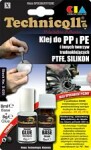 hard plastic glue 20ml with primer,  Suitability: kunstlikud materials, use: PE; PP; PTEE; SI