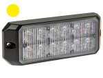 LED-поверхностная мигалка 12-24V желтый 12xTehoLED, яркий стекло, 132x49x19mm