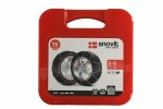 Snow chains passenger jacket, certificate O-NORM (cert. Austria V-5117) 165/80R15; 165R15; 175/55R17; 175/70R15; 175/75R14; 175/80R14; 175R14; 185/55R16; 185/60R15; 185/70R14; 195/