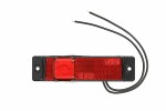 WAS Side marker light, ristkülikuk, red, LED 12-24V