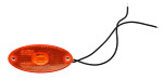 WAS Side marker light orange (oval) 12-24V