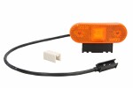 Side marker light (orange, LED, 12-24V,  riputajaga, sockets Jaeger)