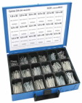 set splindid DIN94 zinc plated, 12 compartments, 1350 pc, starting from 1,6x32 do 6,3x50