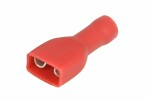 package 100pc  adapters  Insulated male red 6,3x0,8 mm