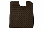 floor mat floor F-CORE SCANIA, in the middle tunnelini, ECO-leather, number pc. set of. 1 pc (material - eco-leather, paint - brown, automatic transmission) SCANIA P,G,R,T 03.04-
