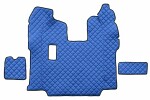 floor mat floor F-CORE SCANIA, in the middle tunnelini, ECO-leather, number pc. set of. 3 pc (material - eco-leather, paint - blue, manual transmission) SCANIA L,P,G,R,S, P,G,R,T 01.10-