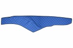 matta kojelautaan (250cm leveään ohjaamoon) sininen, EKO-nahka, ECO-nahka MERCEDES ACTROS MP4 / MP5 07.11-
