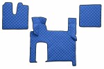 floor mat floor F-CORE MAN, entire põrand, ECO-leather, number pc. set of. 3 pc (material - eco-leather, paint - blue, automatic transmission, two drawers) MAN TGX 06.06-
