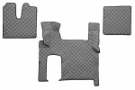 floor mat floor F-CORE MAN, entire põrand, ECO-leather, number pc. set of. 3 pc (material - eco-leather, paint - grey, automatic transmission, two drawers) MAN TGX 06.06-