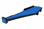 hylly ohjaamoon (pitkä, 250cm leveään ohjaamoon, LED-paneeli - valkoinen valo, pitkä, väri: sininen, sarja: ELEGANCE) MERCEDES ACTROS MP4 / MP5 07.11-