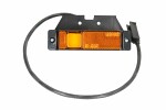Side marker light (connection JAEGER with cable 0,5m, rectangle, LED, orange with joint 12V/24V)