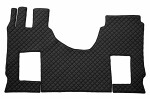 floor mat floor F-CORE MERCEDES, entire põrand, ECO-leather, number pc. set of. 1 pc (material - eco-leather, paint - black, kaasreisija seat pneumatic, cabin wide 250cm) MERCEDES ACTROS MP4