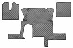 floor mat floor F-CORE MAN, entire põrand, ECO-leather, number pc. set of. 3 pc (material - eco-leather, paint - grey, automatic transmission, one drawer) MAN TGX 06.06-